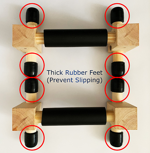 Swift Calisthenics Parallettes Thick Rubber Feet